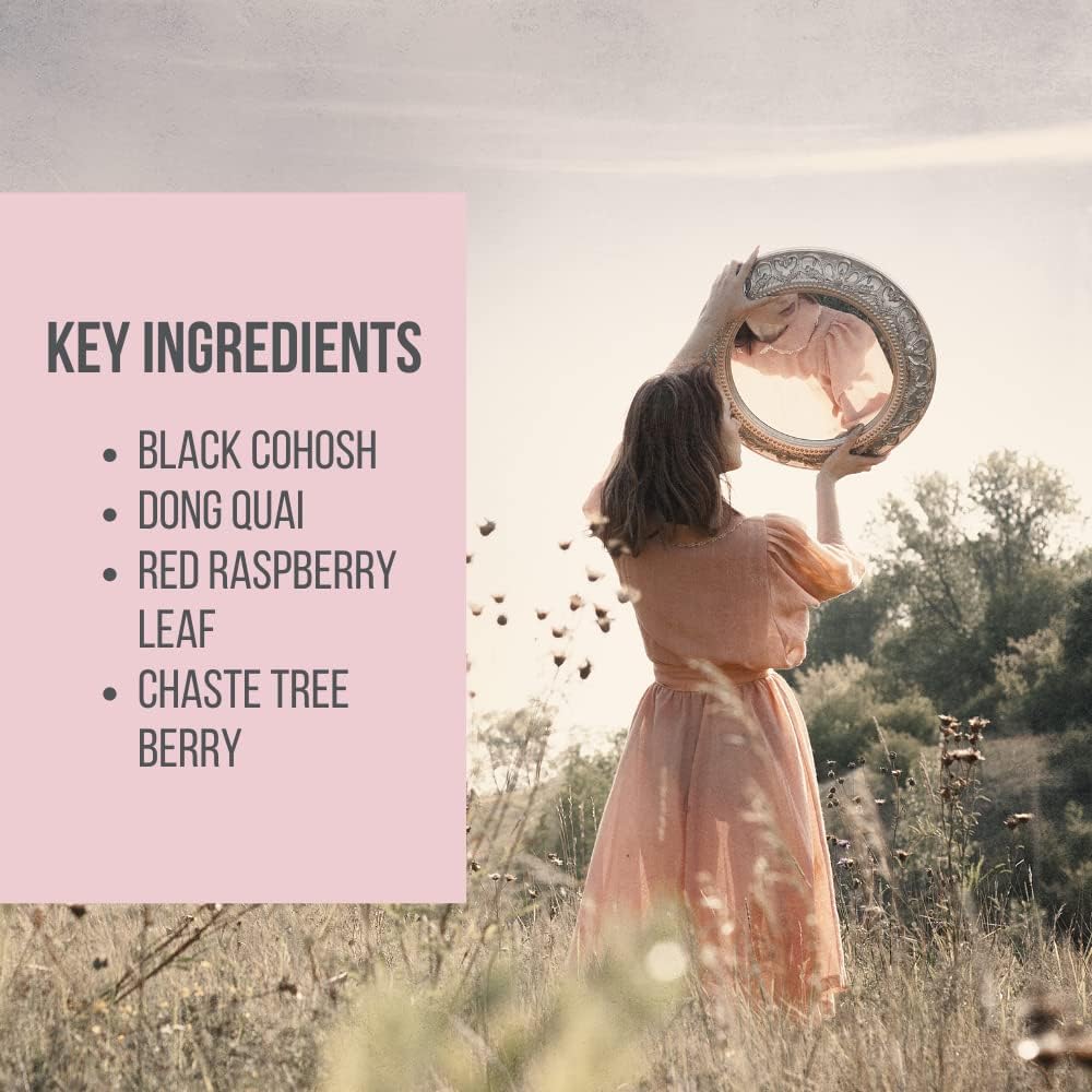 Women's Hormone Balance Support Supplement with Vitamin E, Dong Quai, DIM 200mg - 60 Capsules