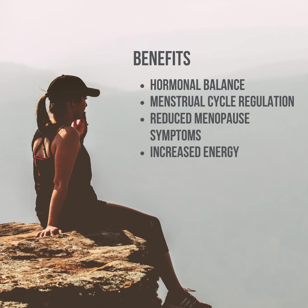 Women's Hormone Balance Support Supplement with Vitamin E, Dong Quai, DIM 200mg - 60 Capsules