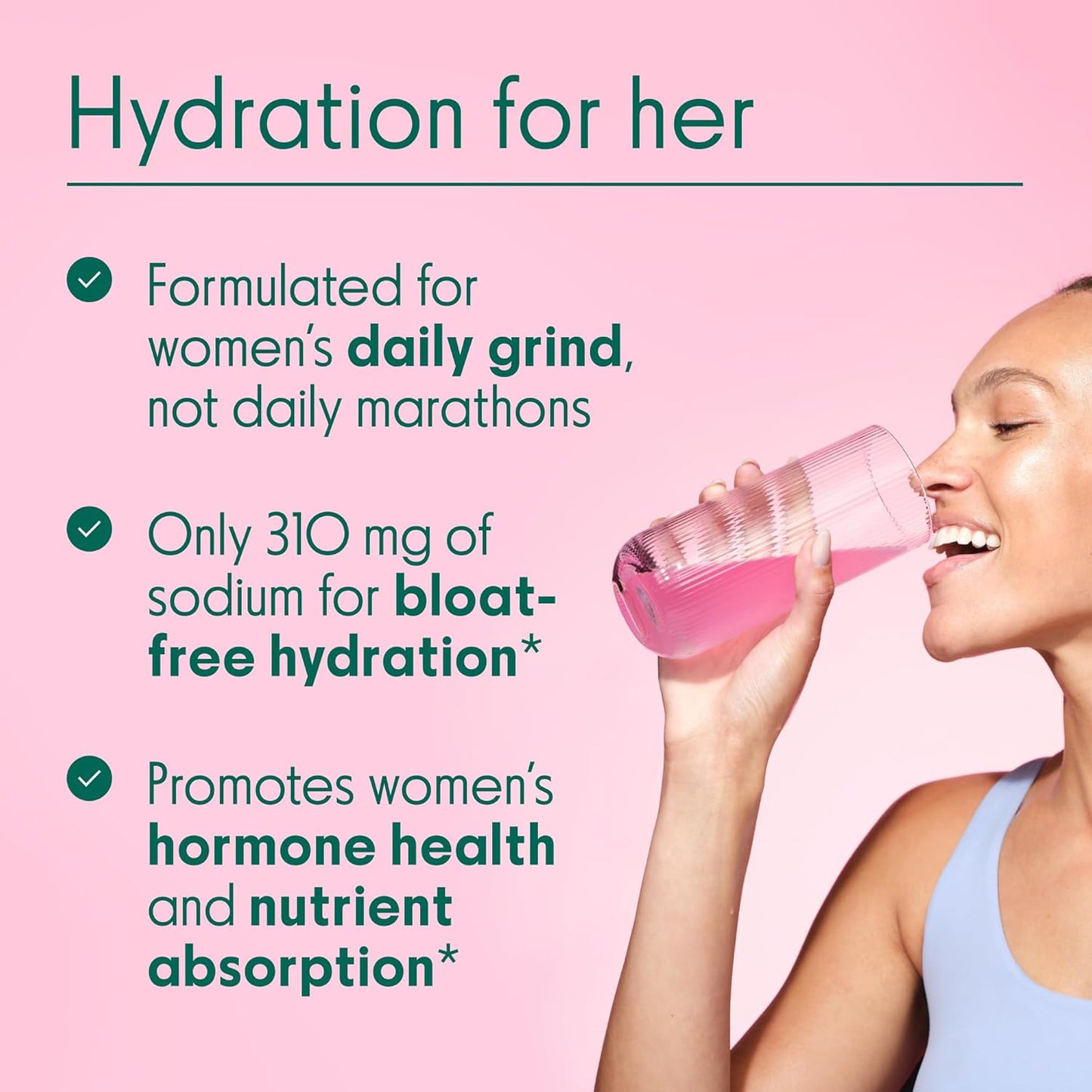 Women's Hydration Tablets with Electrolytes for Nutrient Absorption, Hormone Balance, Energy, Cortisol, and Mood Support - Berry Flavor, 12 Tablets