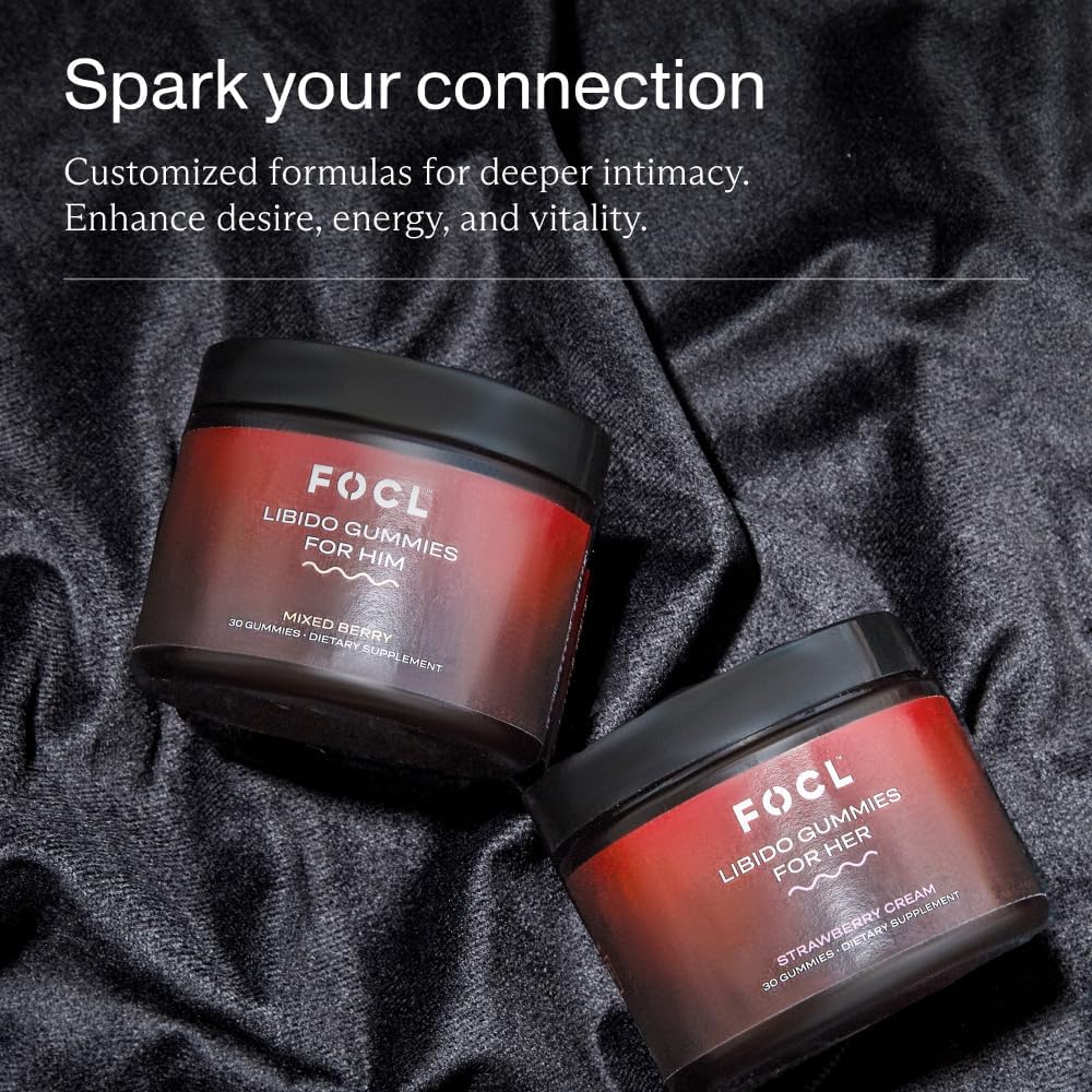 Women's Libido Support Gummies - Boost Desire, Arousal, Energy, Hormone Balance - Horny Goat Weed, Fenugreek, Green Tea - Strawberry Cream - 30 Gummies