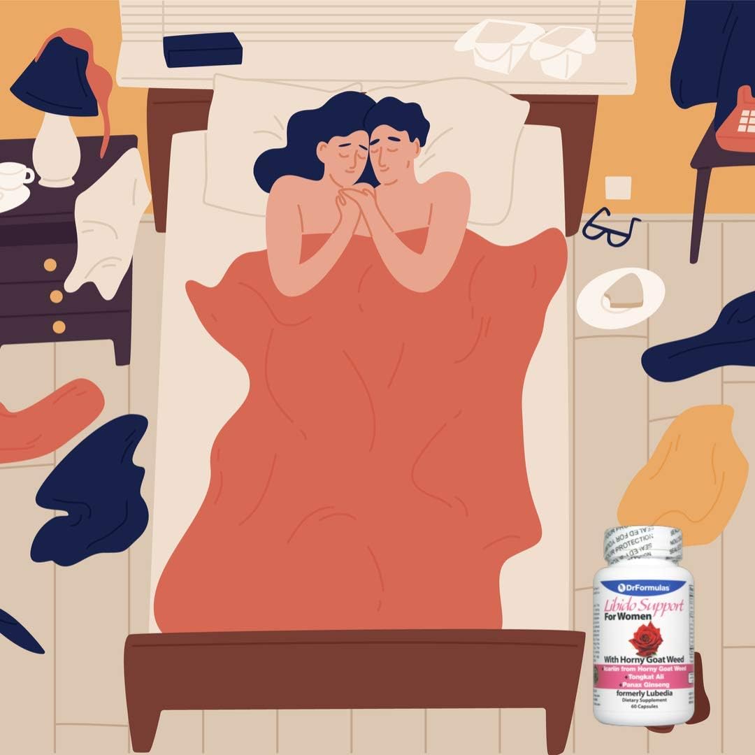 Women's Libido Support Supplement with Horny Goat Weed, Maca, Epimedium, and Icariin - 60 Capsules by DrFormulas