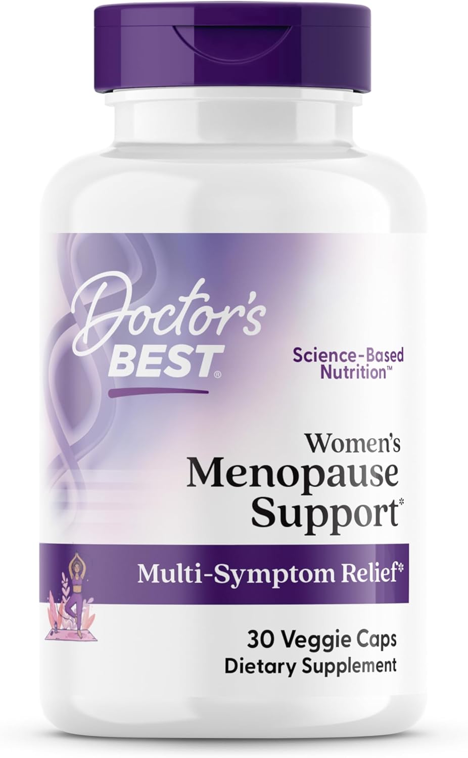 Women's Menopause Support Capsules - Natural Multi-Symptom Relief, Non-GMO, Gluten-Free, Vegan Formula, 30 Count