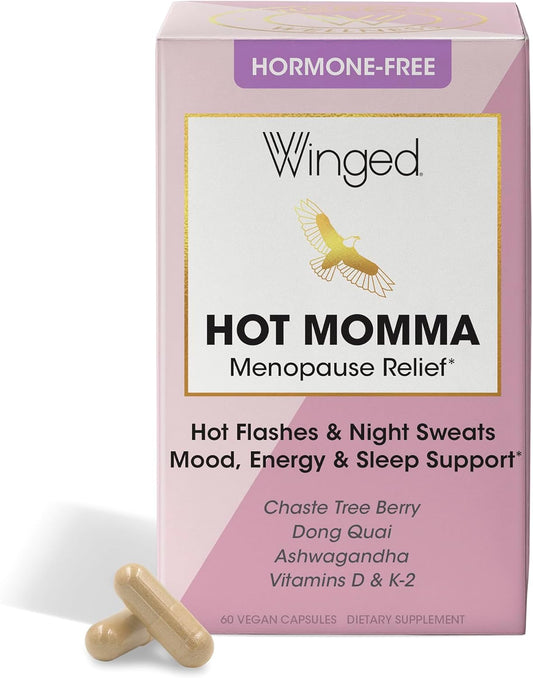 Women's Menopause Support Capsules | Hormone Balance, Hot Flashes, Night Sweats | Chaste Tree, Dong Quai, Black Cohosh | 60ct