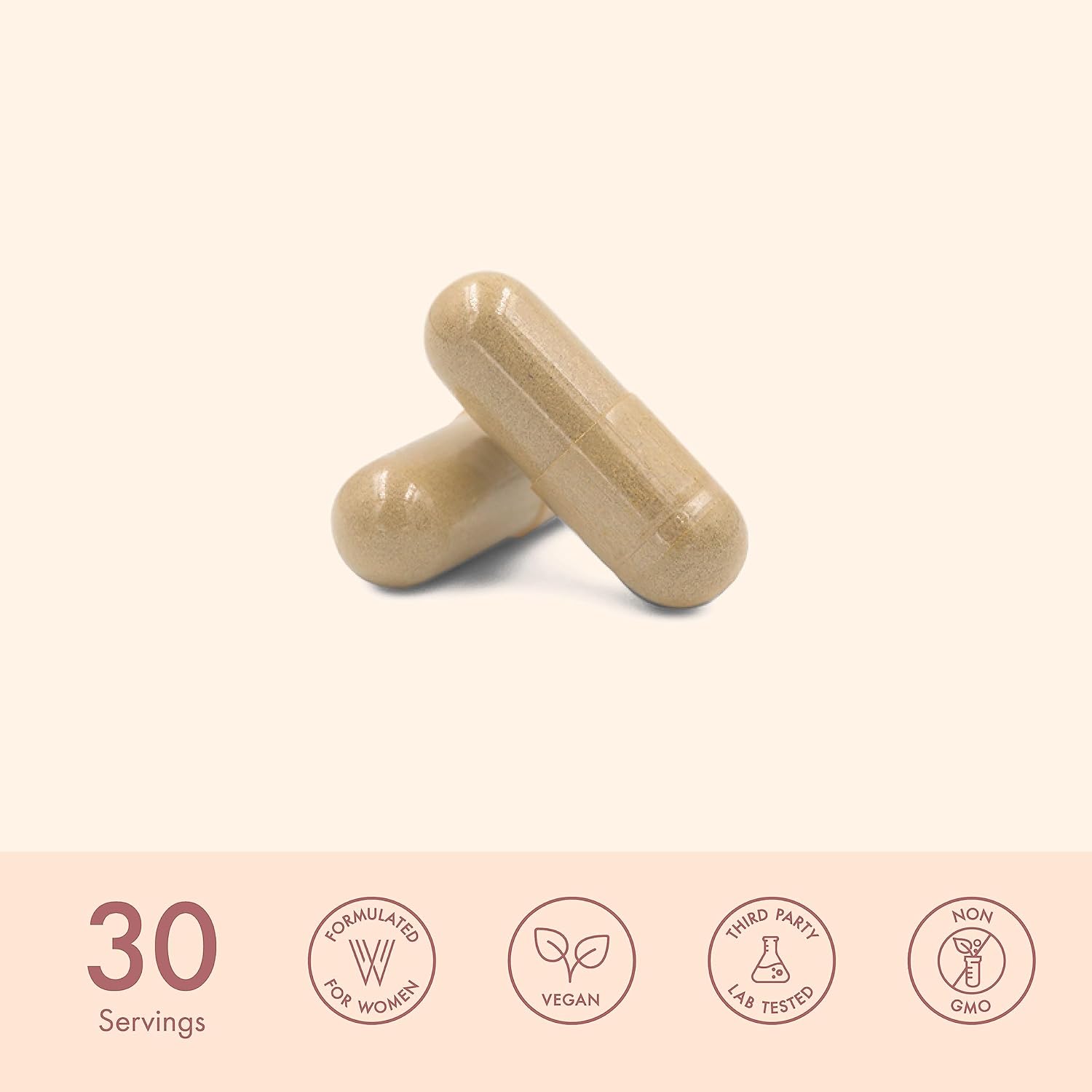 Women's Menopause Support Capsules | Hormone Balance, Hot Flashes, Night Sweats | Chaste Tree, Dong Quai, Black Cohosh | 60ct