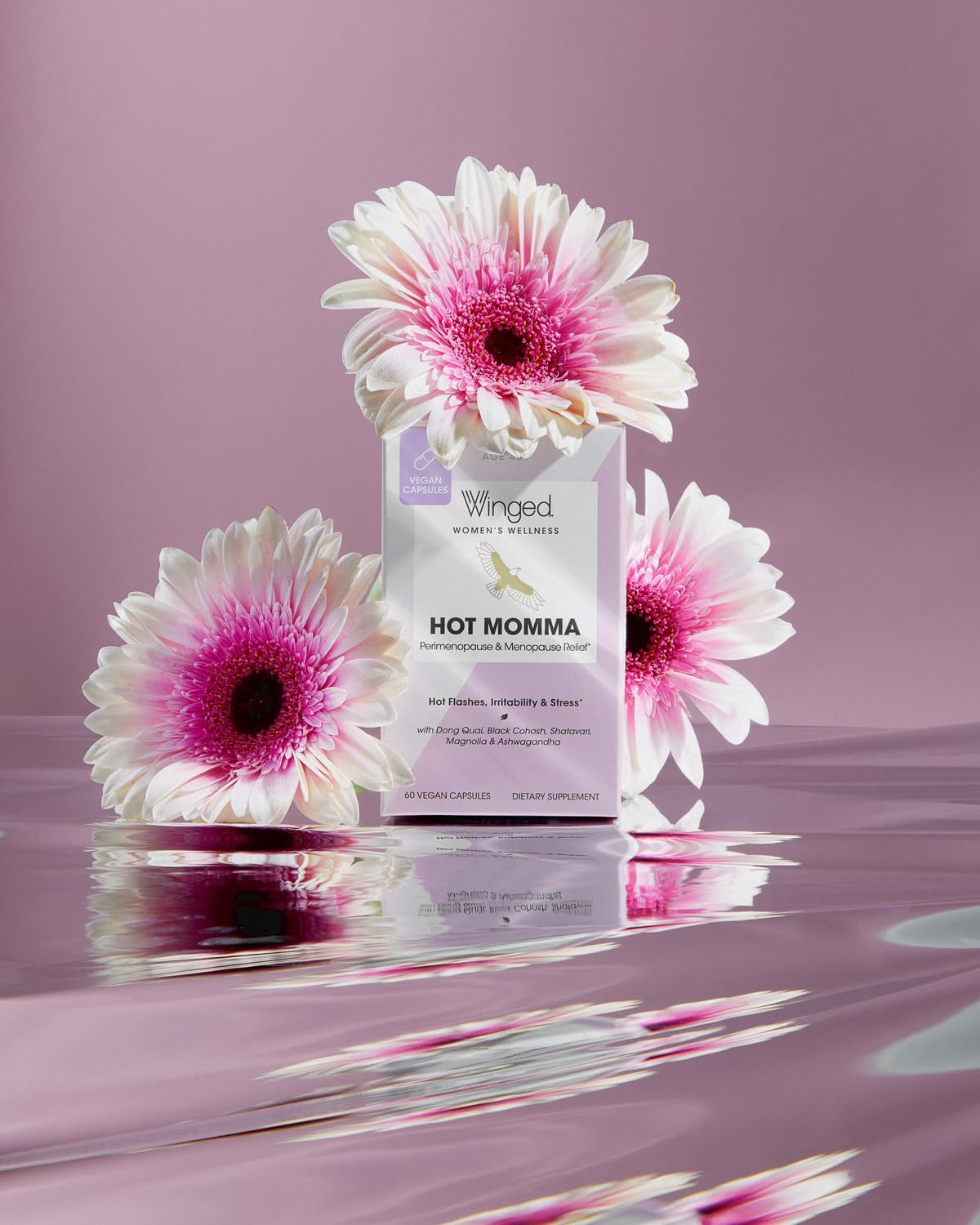 Women's Menopause Support Capsules | Hormone Balance, Hot Flashes, Night Sweats | Chaste Tree, Dong Quai, Black Cohosh | 60ct