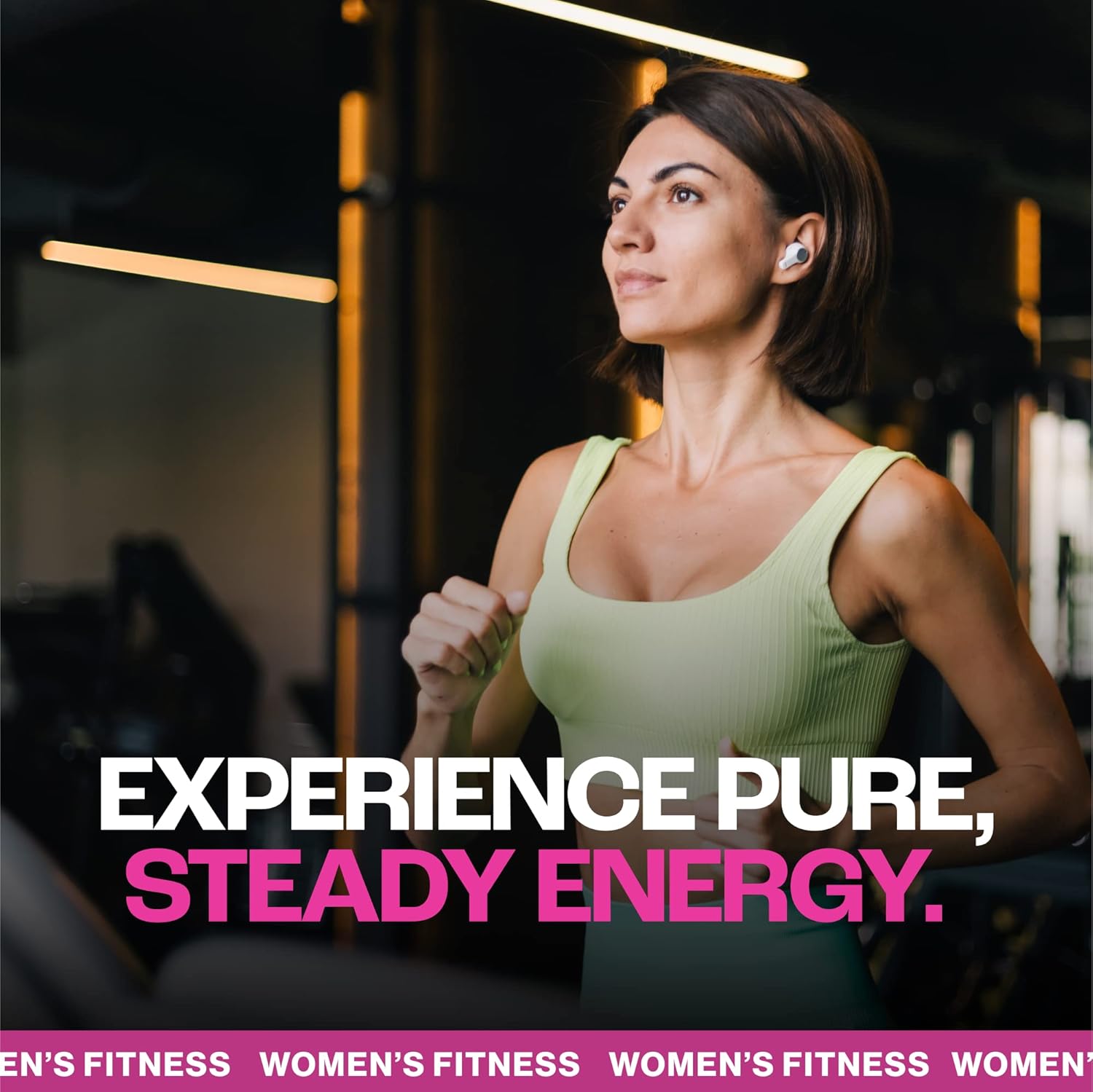 Women's MMUSA Creatine: Boost Energy, Burn Fat, Build Muscle Tone for Aerobics, Cycling, Running & Stamina - Cherry Flavor