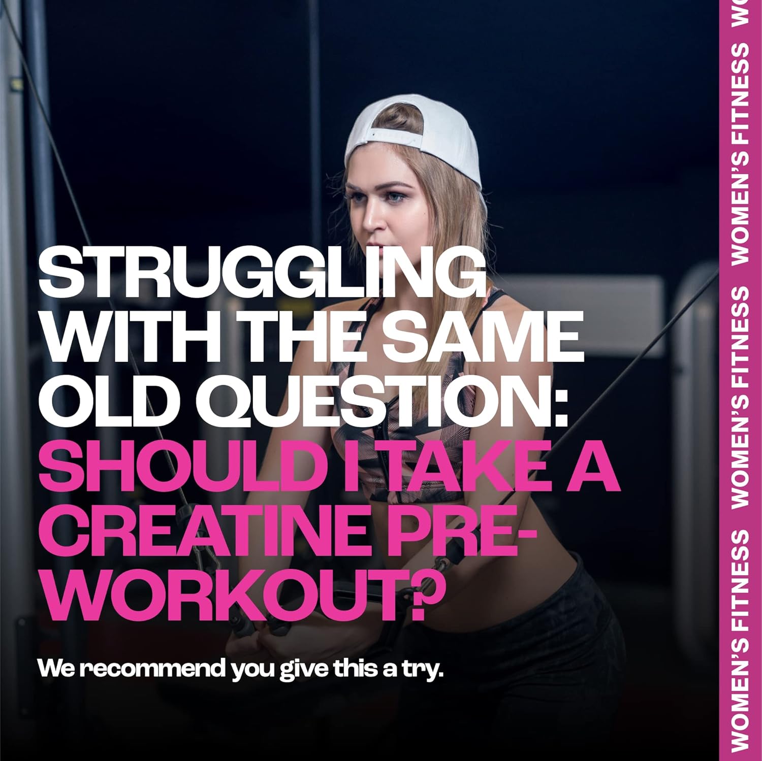 Women's MMUSA Creatine: Boost Energy, Burn Fat, Build Muscle Tone for Aerobics, Cycling, Running & Stamina - Cherry Flavor