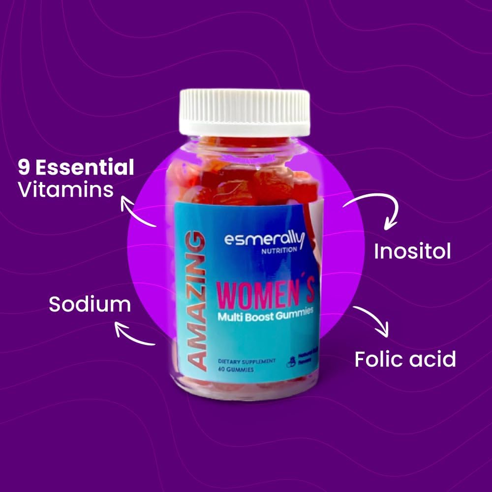 Women's Multivitamin Gummies - 240 Count - Natural Fruit Flavor - Gluten Free & Non GMO - 2 Bottle Pack