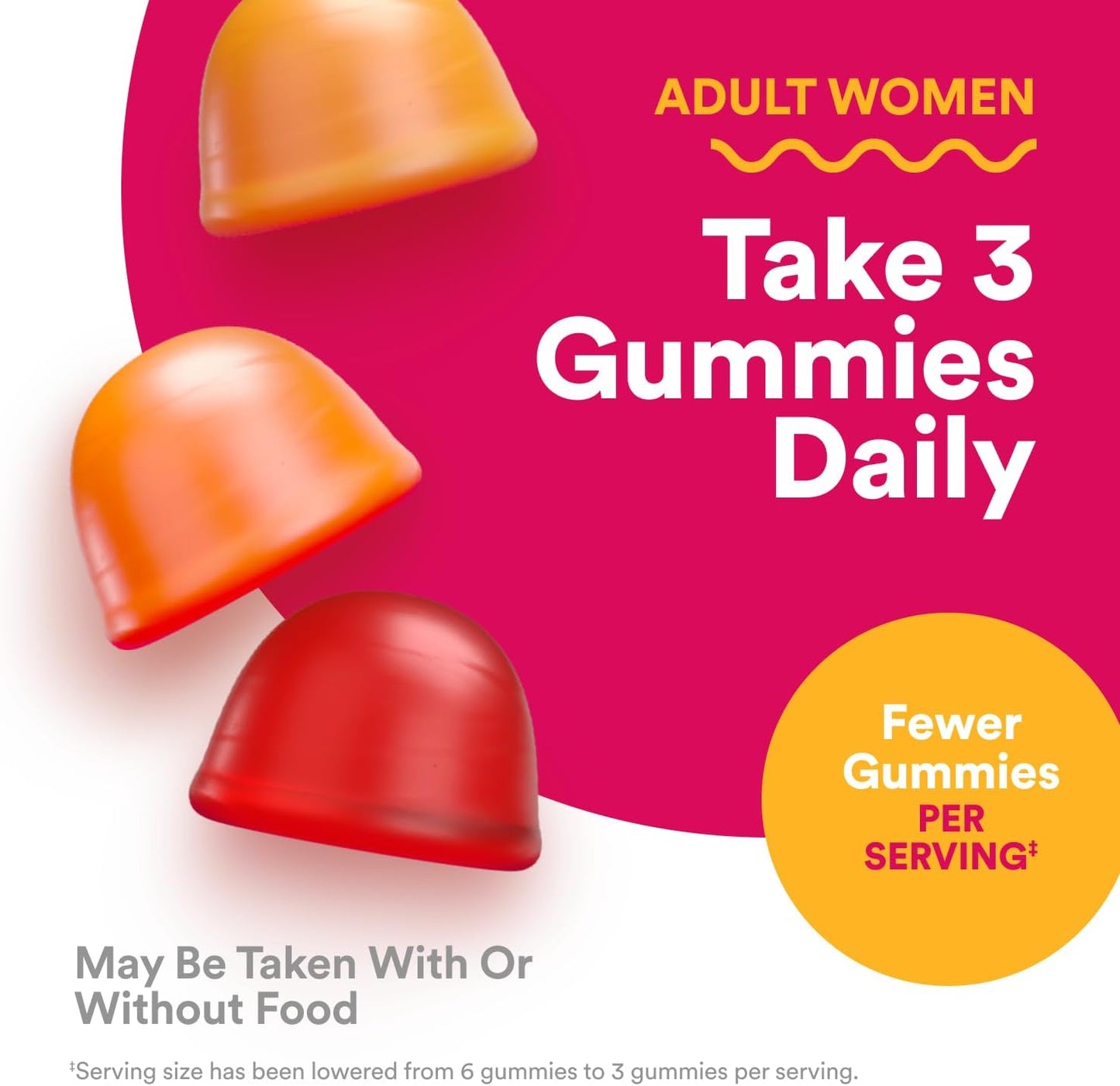 Women's Multivitamin Gummies with Omega-3, Methylfolate, CoQ10, Vitamin D3, C, B12, B6, A, K, Zinc, Inositol - 90 Count