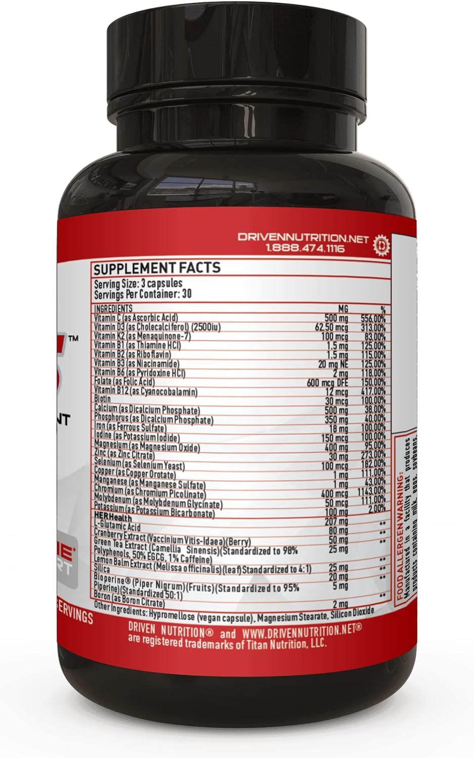 Women's Multivitamin with Energy, Metabolism, Immune Support & Recovery - 90 Ct - Vitamin A, E, D, C, Magnesium, Zinc & More