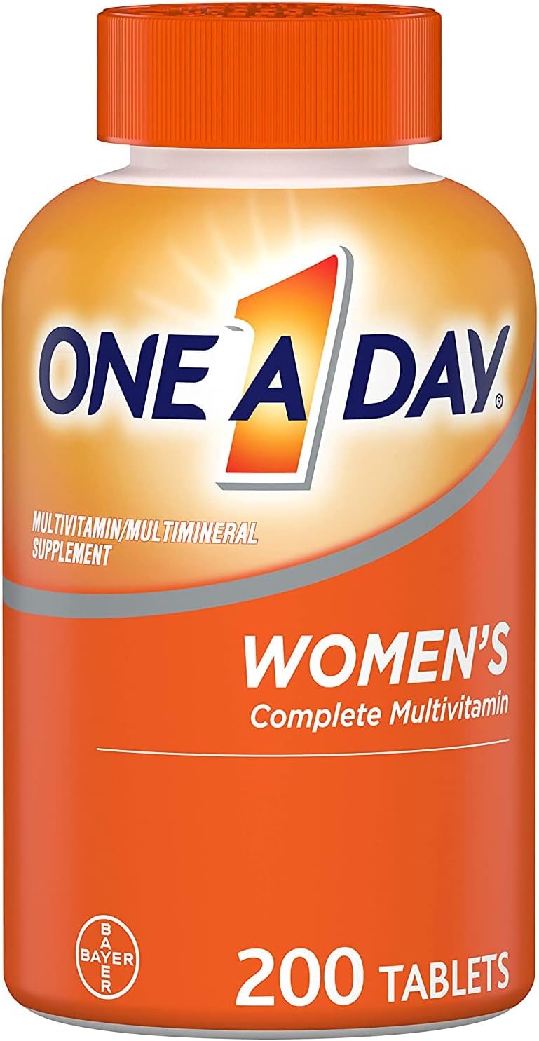 Women's Multivitamin with Vitamin A, C, D, E, Zinc, B12, Biotin, Calcium - Immune Health Support - 200 Tablets