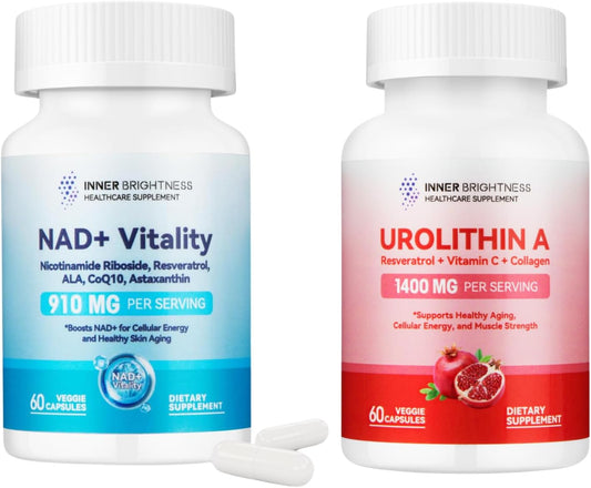 Women's NAD+ and Urolithin A Supplements for Cellular Energy and Muscle Strength - 1000 MG