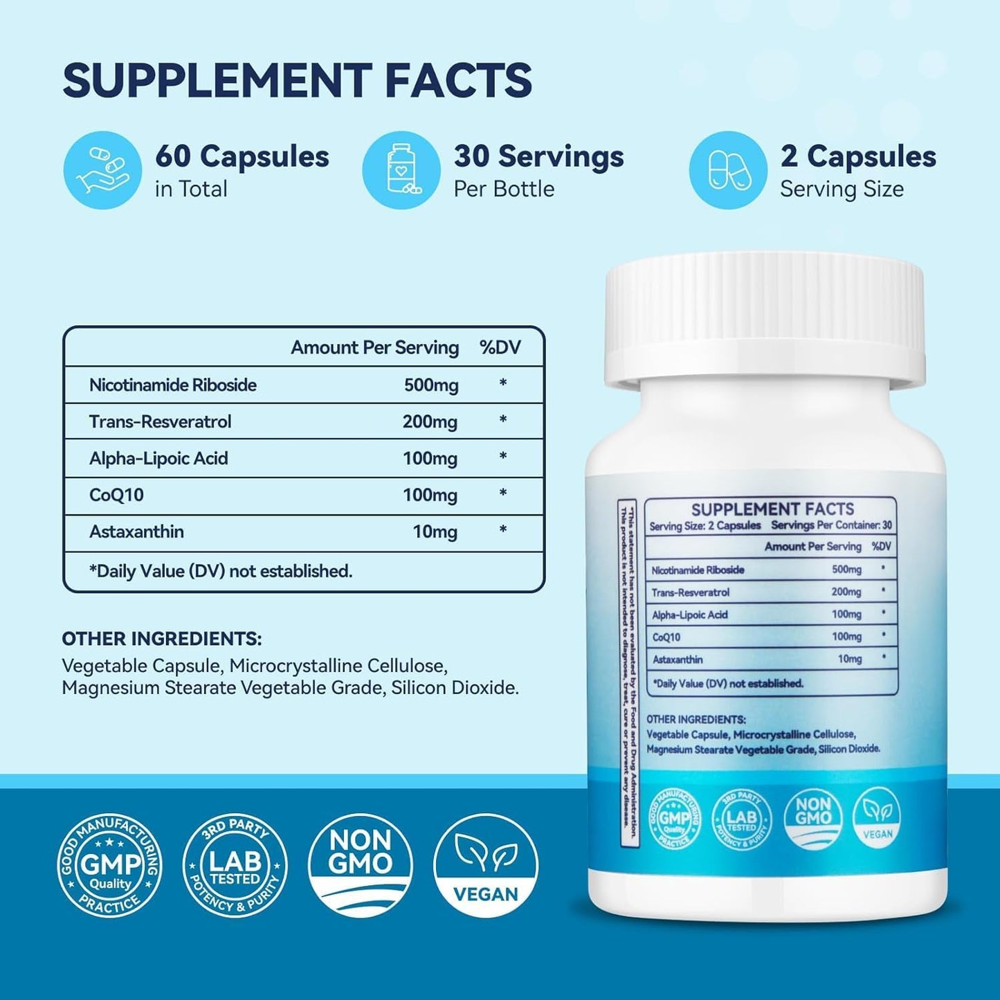 Women's NAD+ and Urolithin A Supplements for Cellular Energy and Muscle Strength - 1000 MG