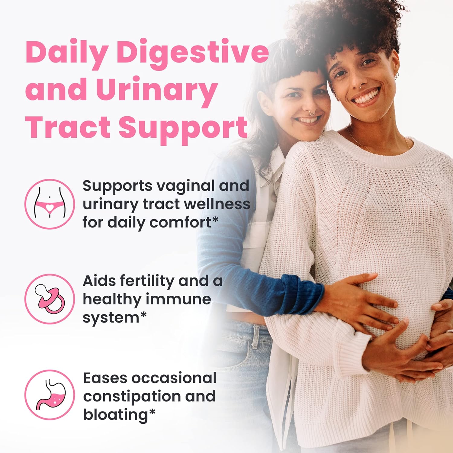 Women's Ombre Restore Probiotics: Daily Gut Health Supplement with 10 Billion CFU, Supports Vaginal, Digestive, Urinary Tract, & Immune Health - 30 Servings