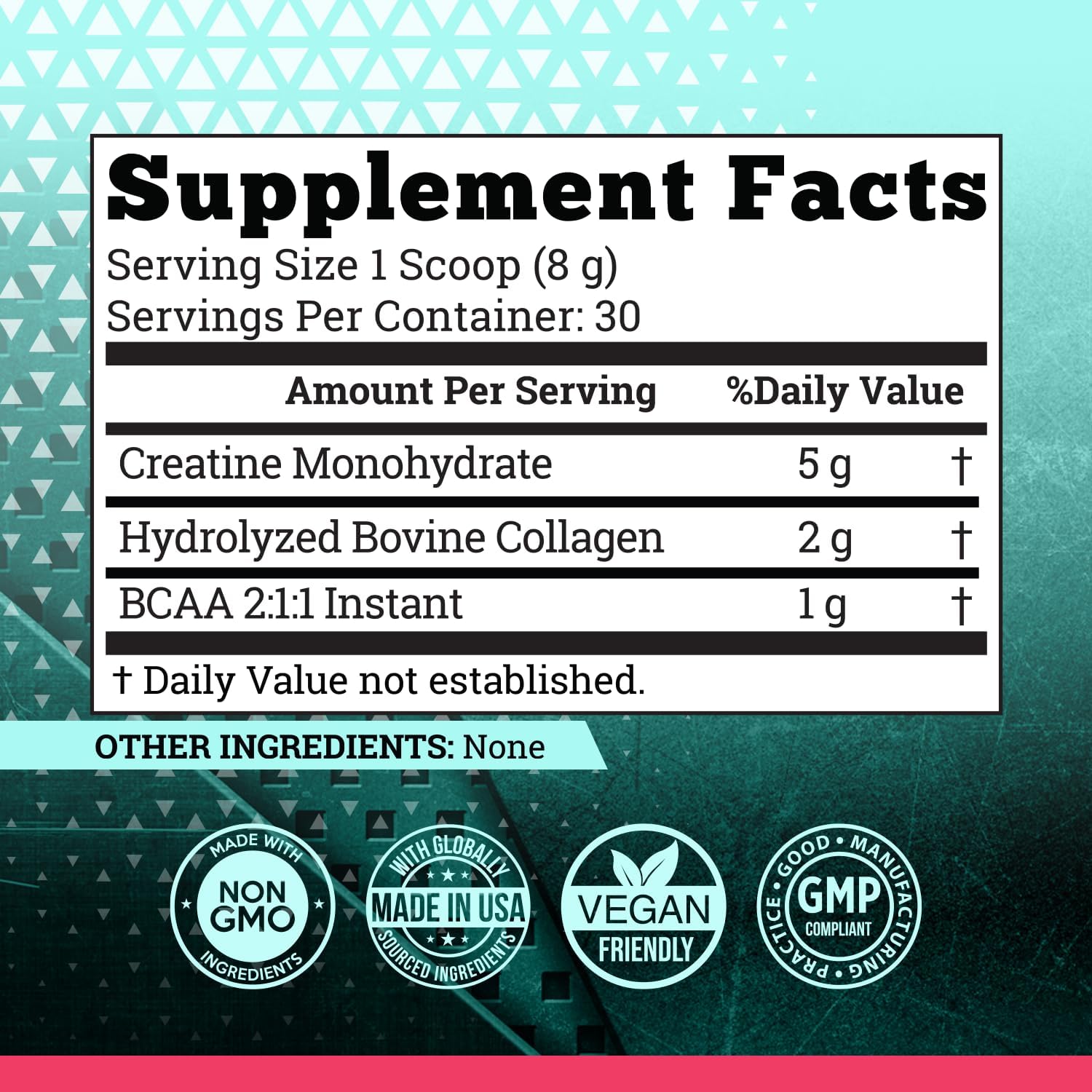 Women's Optimized 5000mg Creatine Monohydrate Powder with Collagen and BCAAs - Lean Muscle, Recovery, Energy - Made in USA