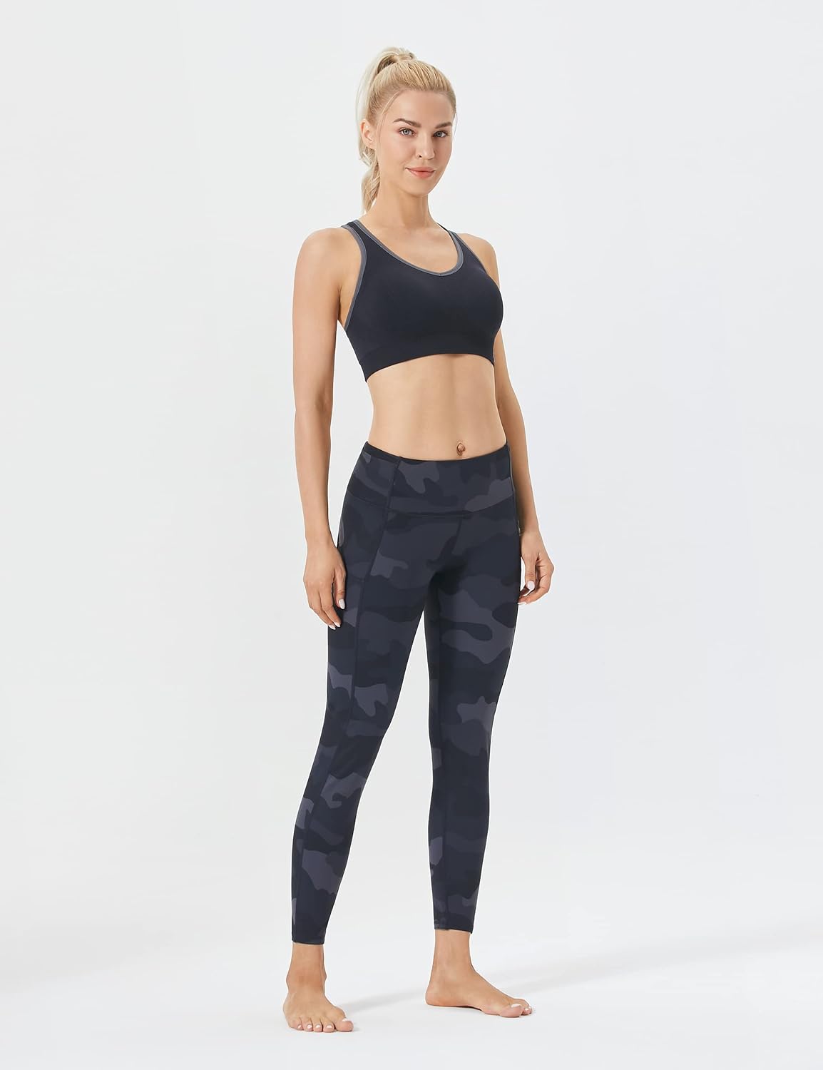 Women's Padded Racerback Sports Bras - Seamless High Impact Support for Yoga, Gym, Workout
