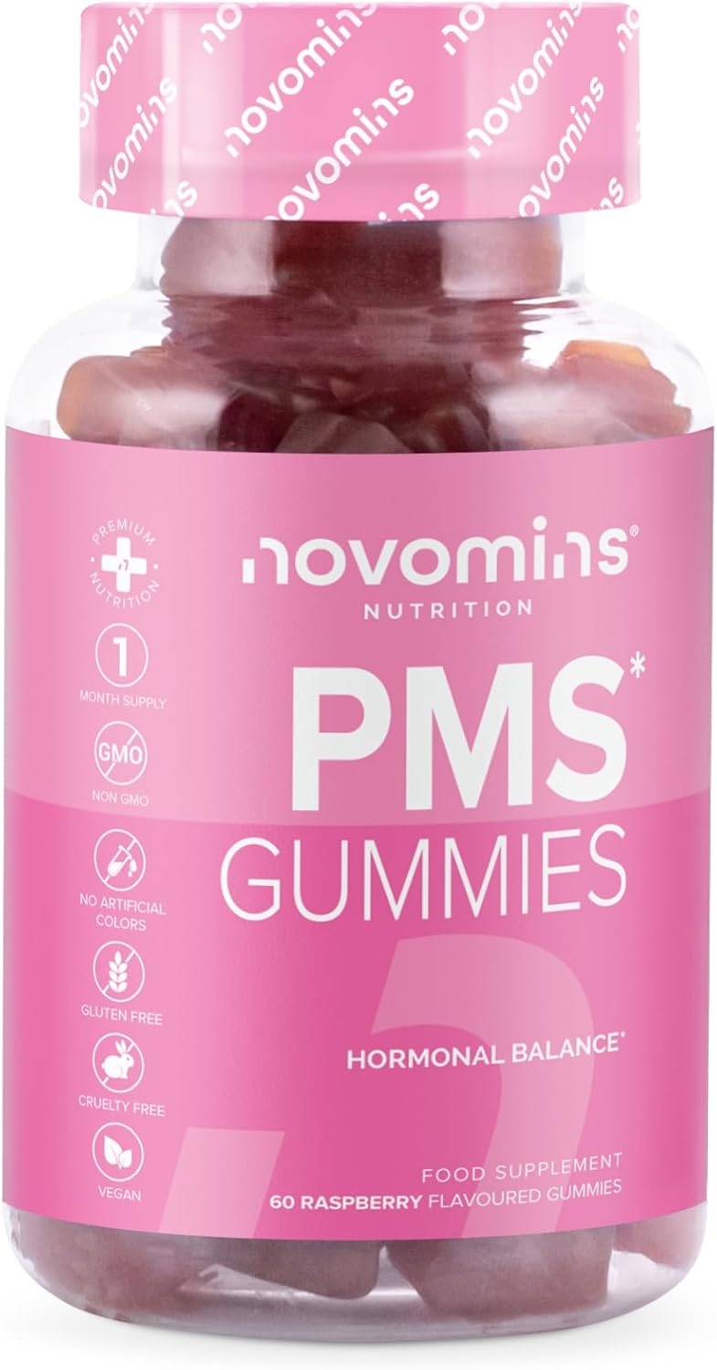 Women's PMS Gummies with Probiotics - Hormone Balance Support - Energy, Cognitive Function & Immune System Boost