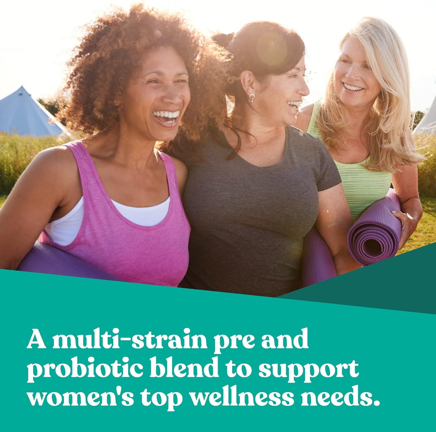 Women's Probiotic and Prebiotic Blend for Gut, Urinary Tract, and Vaginal Health - 18 Proven Strains, 14 Billion CFU - 30 Mini Vegan Capsules