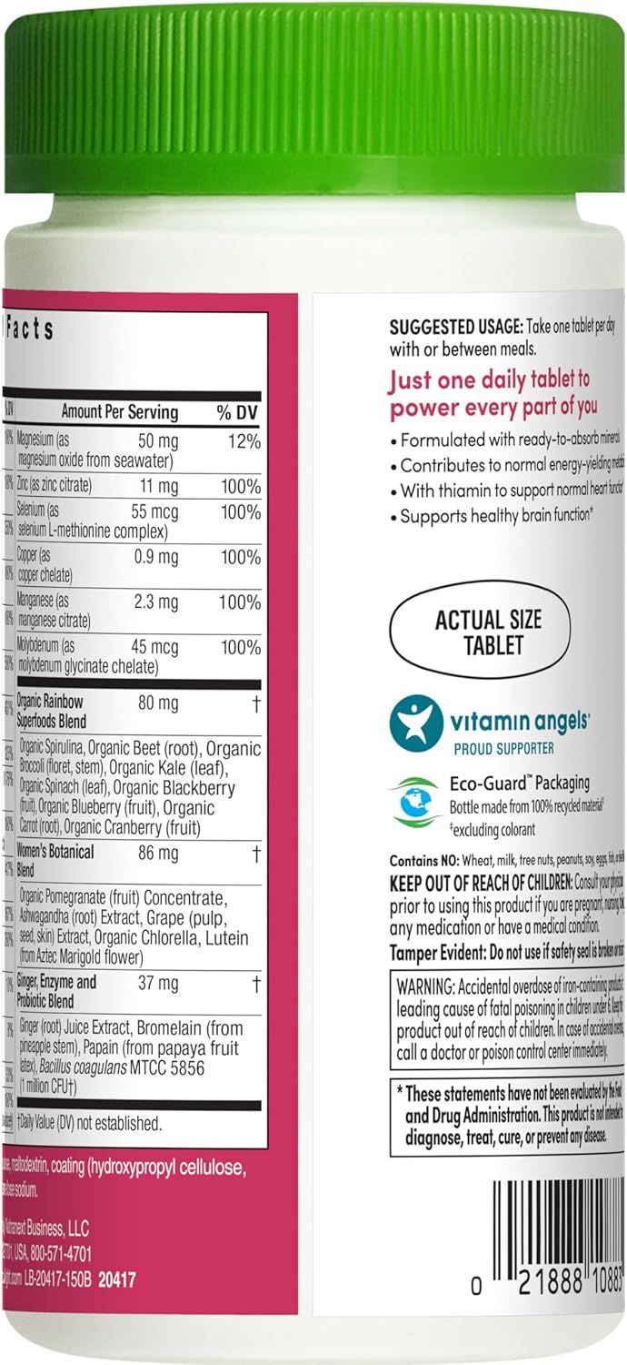 Women's Probiotic Capsules with L. Rhamnosus GG, 25 Billion CFU, 50 Count - Supports Vaginal, Urinary, Digestive, & Immune Health - Dairy, Soy, & Gluten-Free