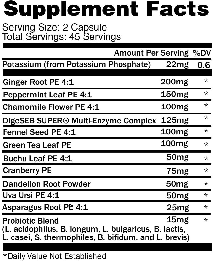 Women's Probiotic Dietary Supplement for Bloating Relief & Digestive Health - Fit Affinity Tight Tummy (90 Capsules)