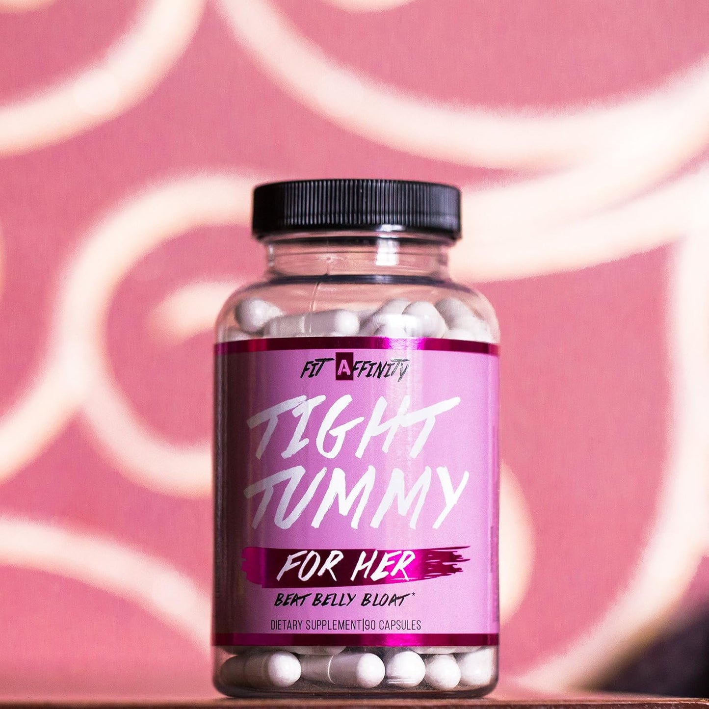 Women's Probiotic Dietary Supplement for Bloating Relief & Digestive Health - Fit Affinity Tight Tummy (90 Capsules)