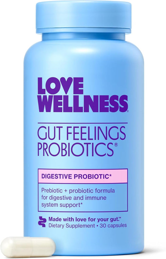 Women's Probiotic for Digestion & Immune Support | Gut Health Supplement with 3 Billion CFU, Prebiotic & Postbiotic | Gas Relief | 30 Count