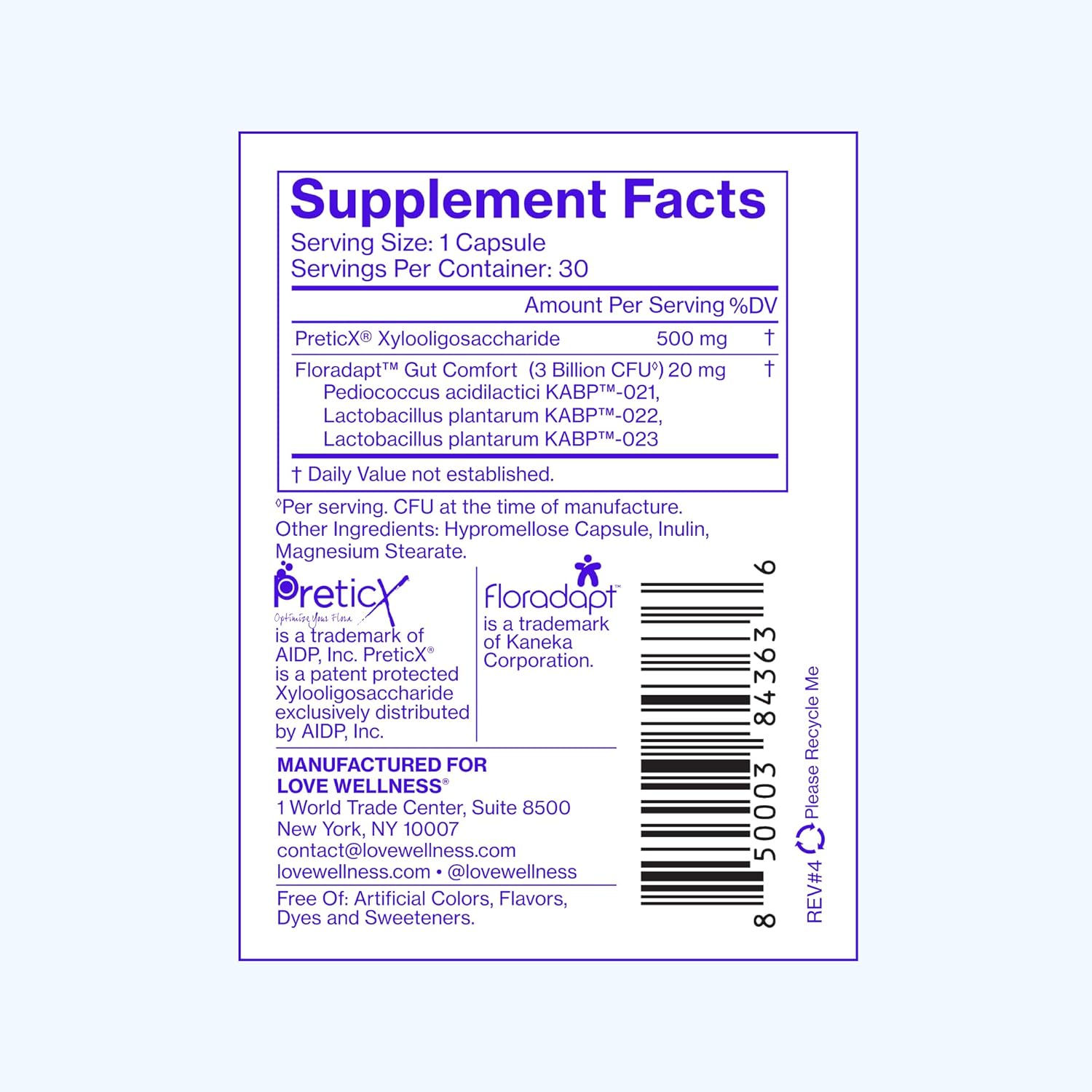 Women's Probiotic for Digestion & Immune Support | Gut Health Supplement with 3 Billion CFU, Prebiotic & Postbiotic | Gas Relief | 30 Count