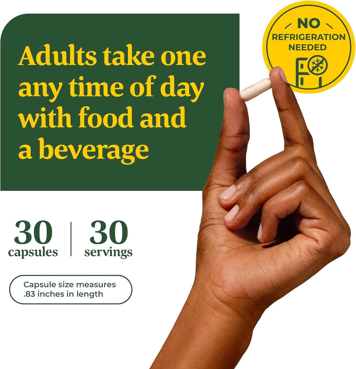 Women's Probiotic + Prebiotic Capsules for Digestive Health & Vaginal pH Balance - Gluten-Free, Vegetarian Formula - 30 Capsules