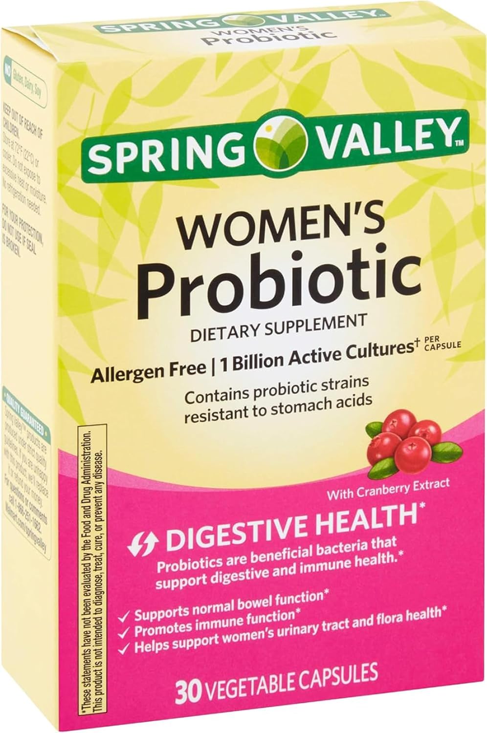 Women's Probiotic Supplement, 30 Count - High-Quality Care for Digestive Health