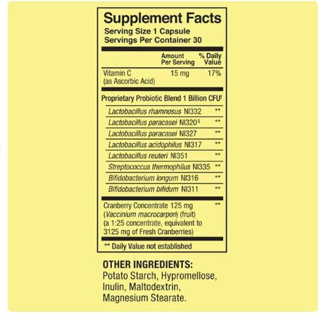Women's Probiotic Supplement, 30 Count - High-Quality Care for Digestive Health