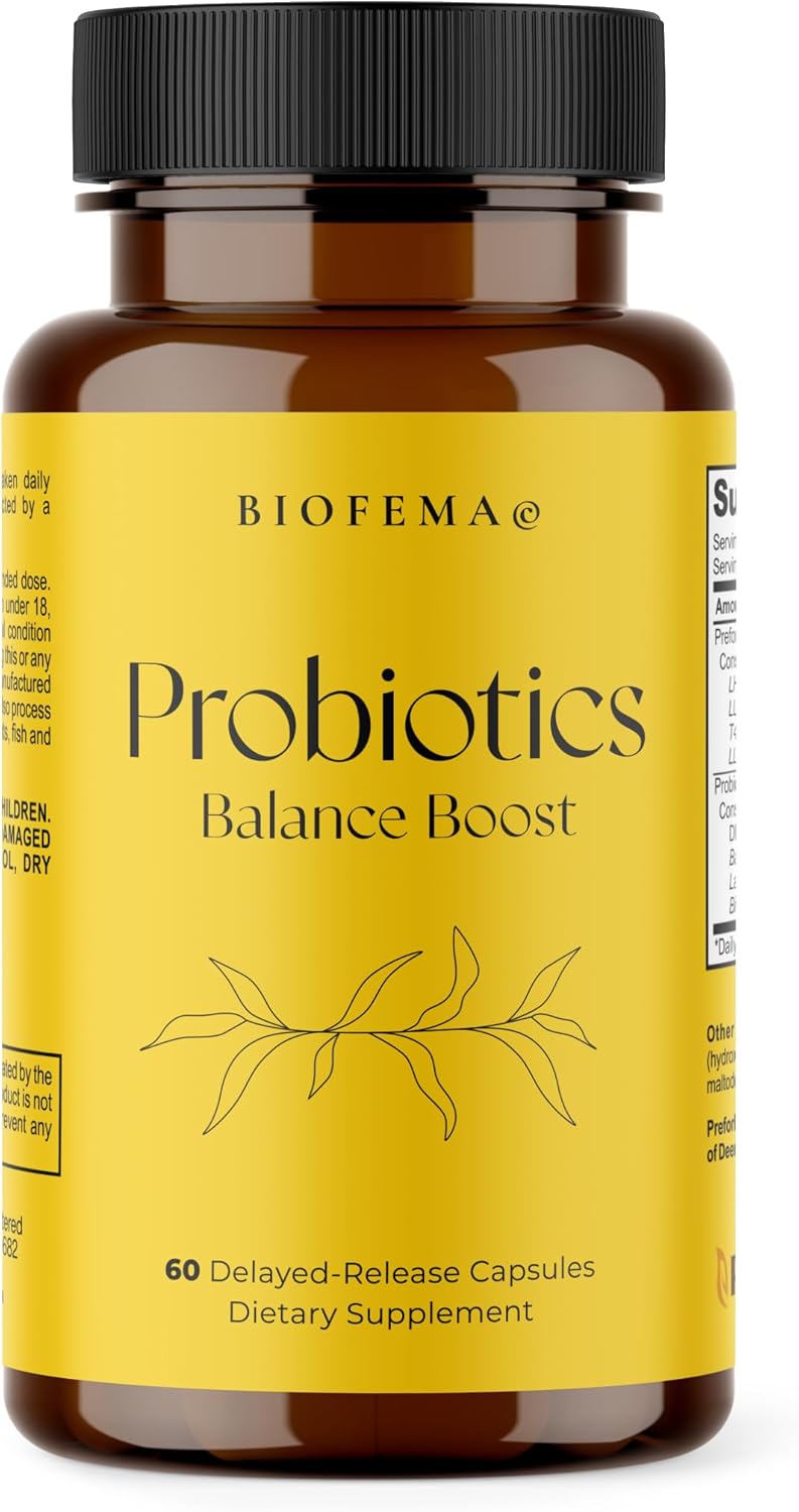 Women's Probiotic Supplement for Vaginal Health with Bacillus Coagulans - 60 Capsules, 4.4 Billion CFUs - Supports pH Balance, Odor Control, and Yeast Infections