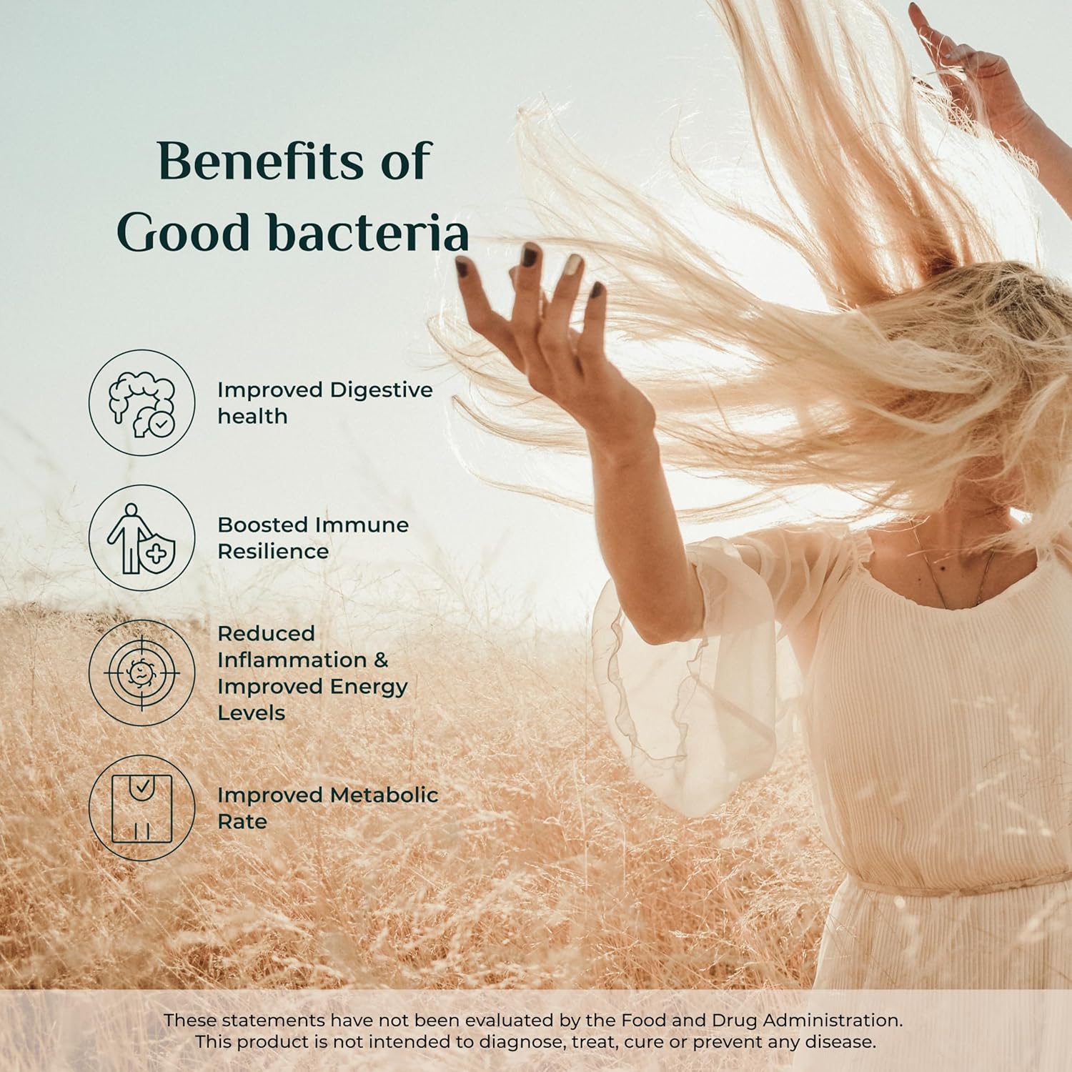 Women's Probiotic Supplement for Vaginal Health with Bacillus Coagulans - 60 Capsules, 4.4 Billion CFUs - Supports pH Balance, Odor Control, and Yeast Infections