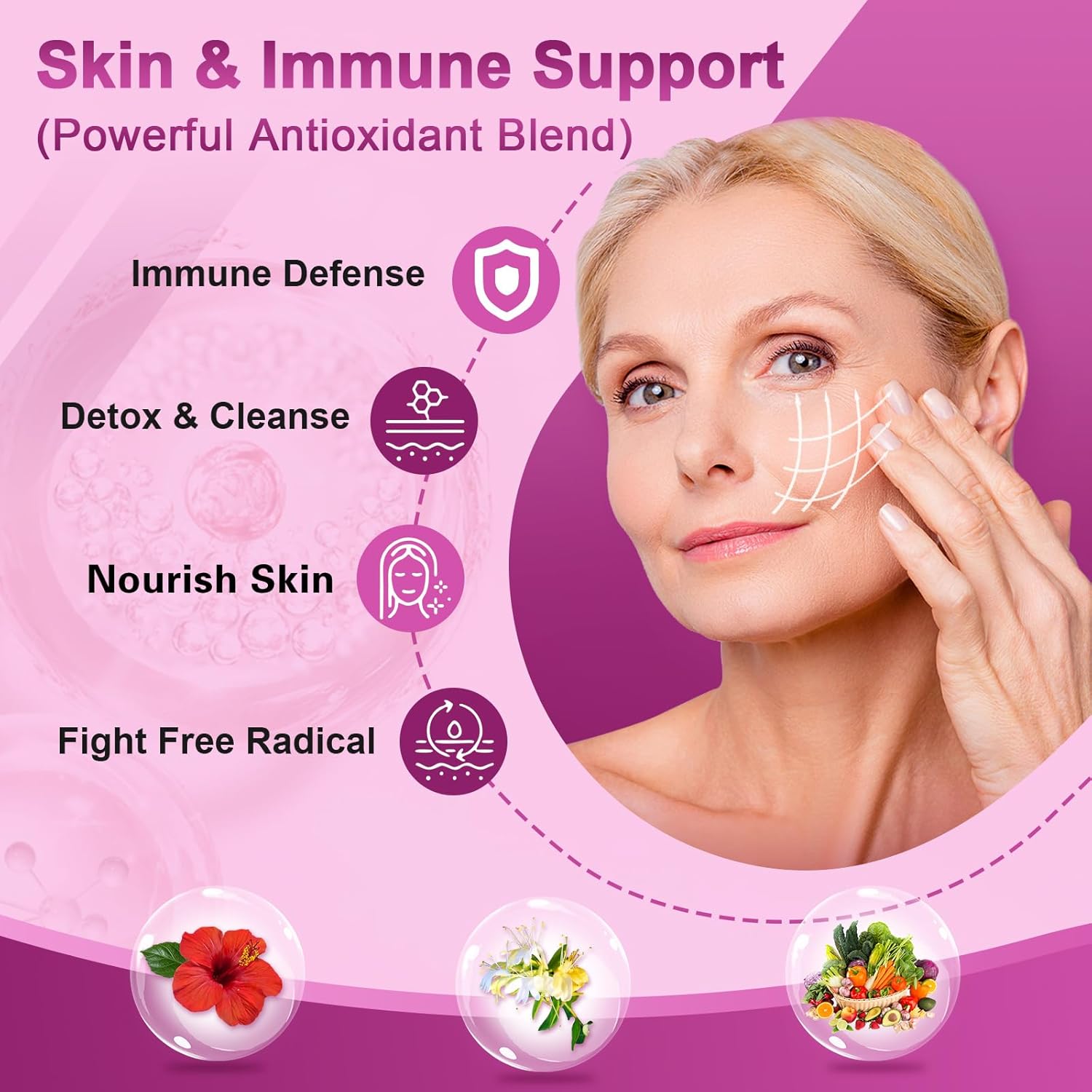 Women's Probiotic with 100 Billion CFUs, Digestive Enzymes, Prebiotics, Cranberry, pH Balance - 90 Capsules