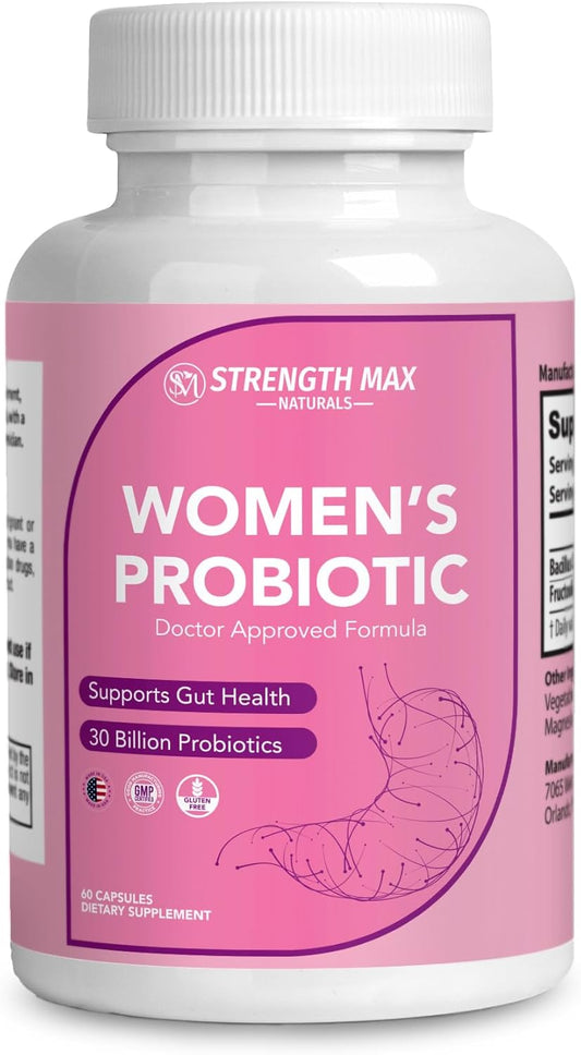 Women's Probiotic with Maximum Strength for Digestive, PH Balance, and Vaginal Health - Natural Formula