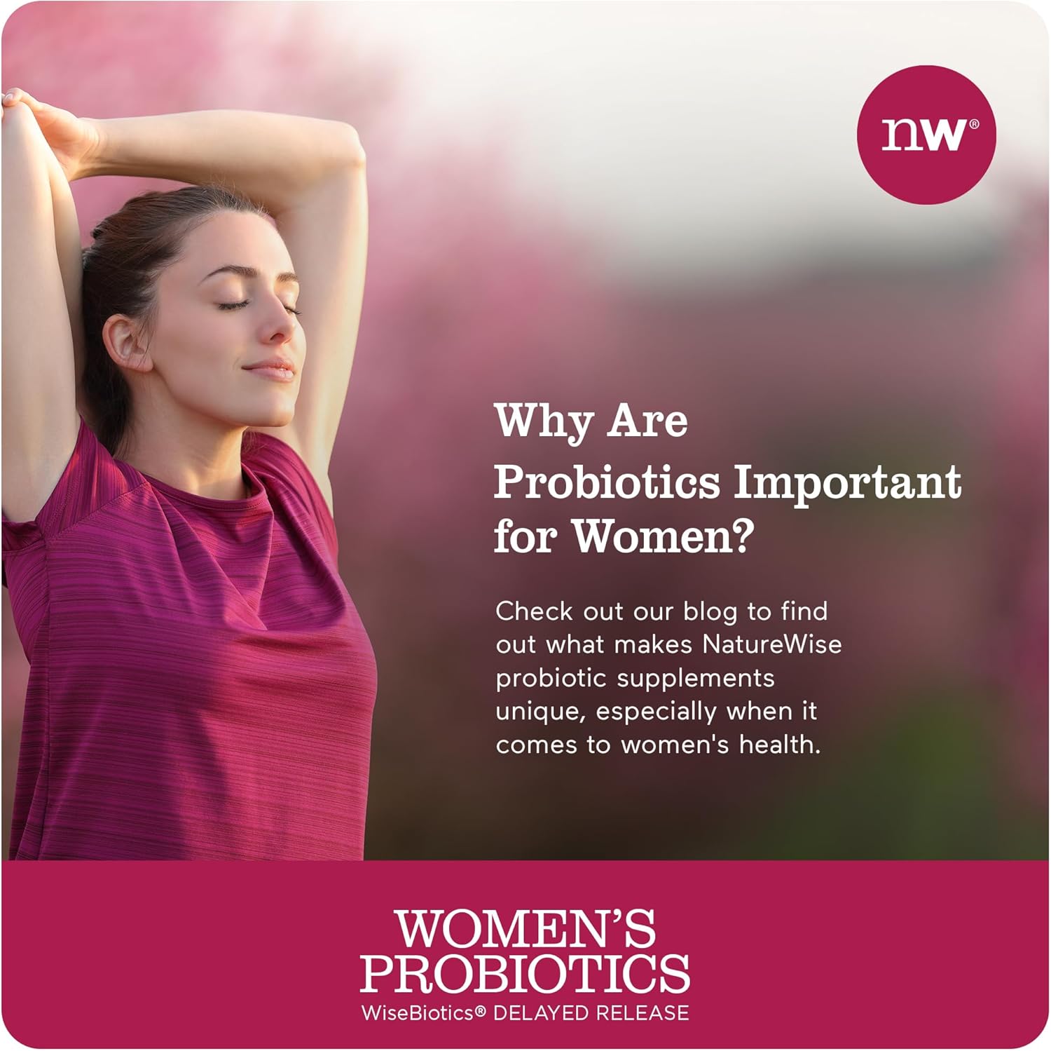 Women's Probiotic with Prebiotics, Cranberry & 18 Unique Strains - 20 Billion CFU - 60 Capsules - Vaginal, PH Balance, Digestive & Urinary Tract Support - 2-Month Supply