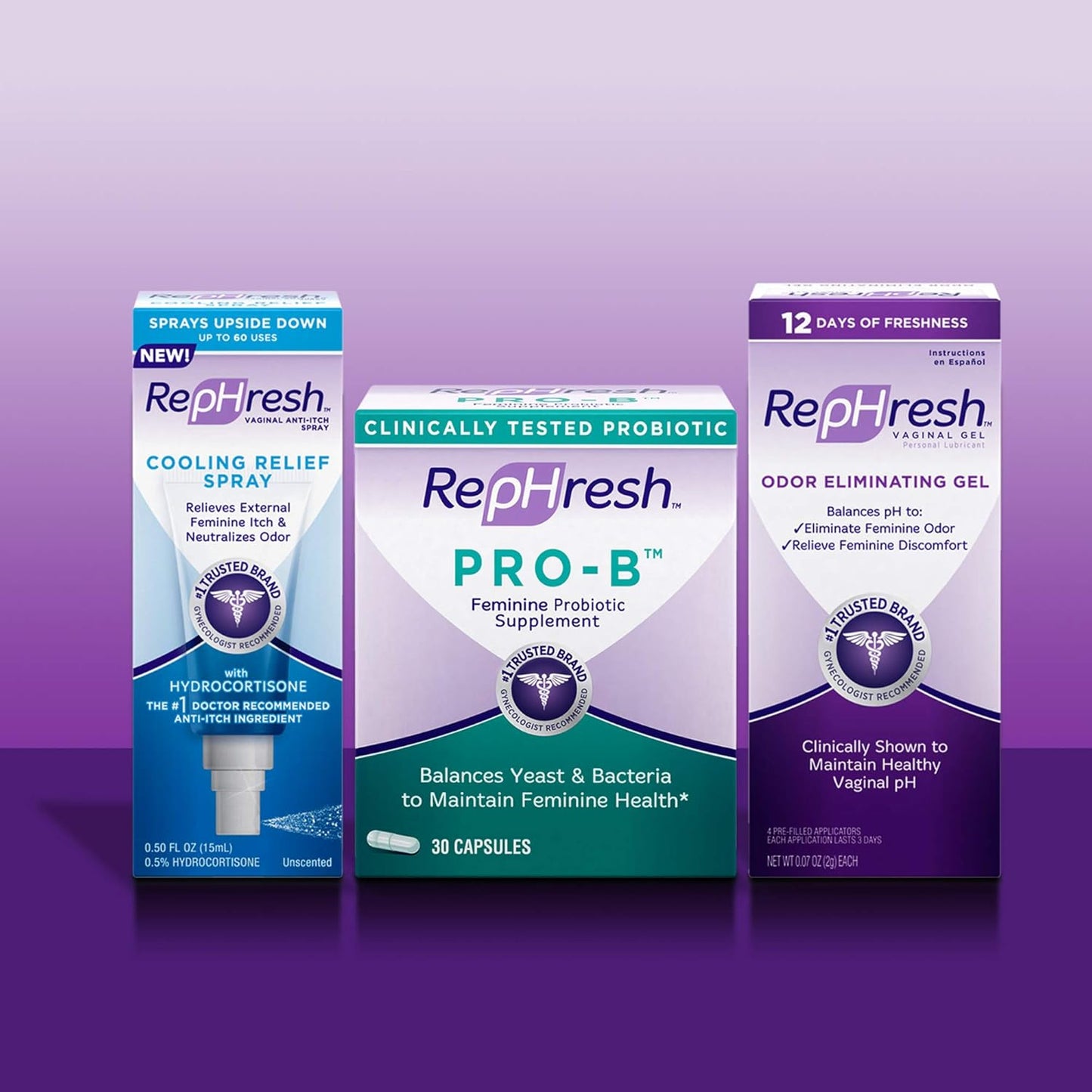 Women's RepHresh Pro-B Probiotic Supplement - 30 Oral Capsules for Gut Health and Balance