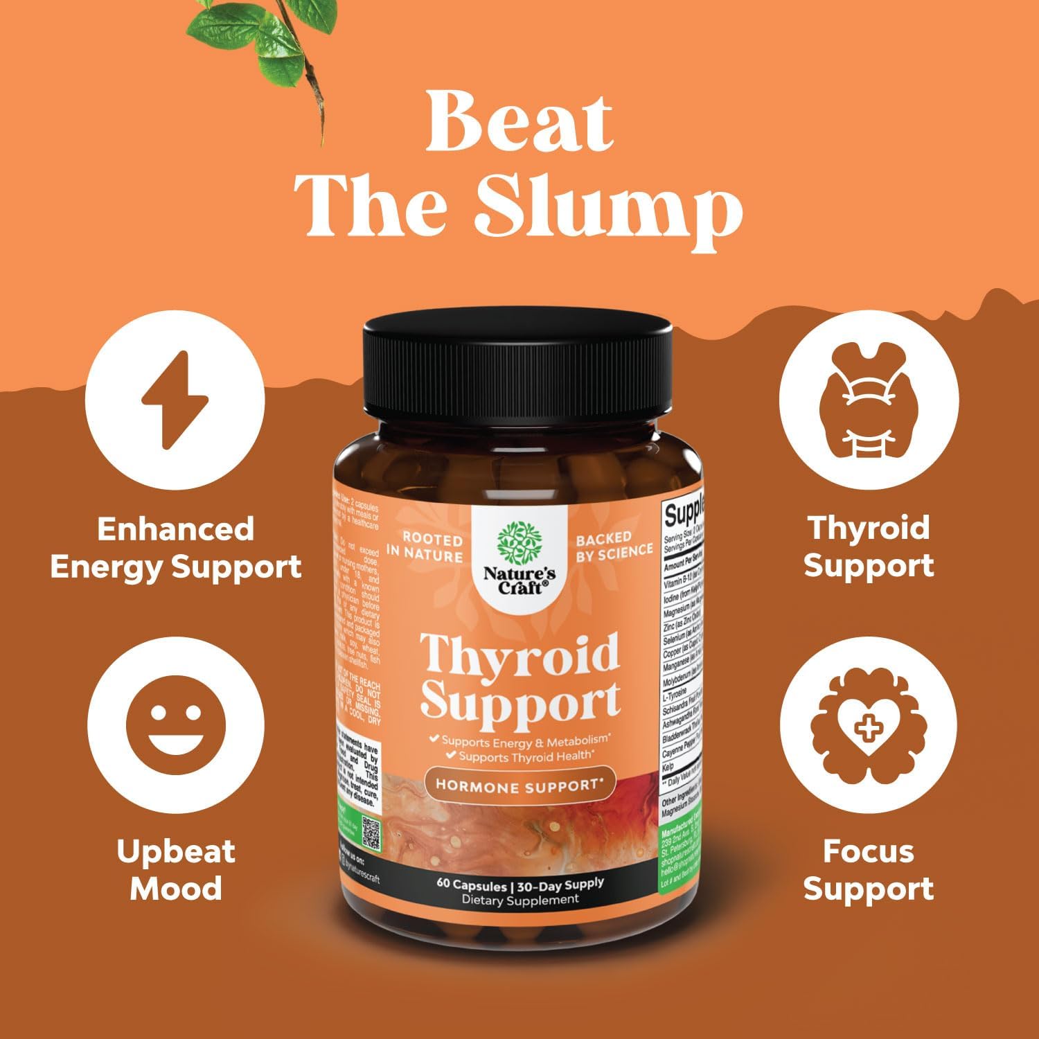 Women's Thyroid Support Supplement for Weight Loss, Mood, and Energy - Natural Wellness Pills with Daily Vitamins for Women
