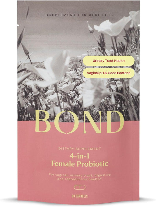 Women's Vaginal Probiotic with Lactobacillus, Cranberry, and Prebiotics - Supports Vaginal and Digestive Health - 60 Capsules
