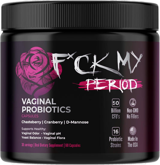 Women's Vaginal Probiotics for PH Balance & Health - Gut, UTI, Vaginal Prebiotics & Probiotics for Women's Periods