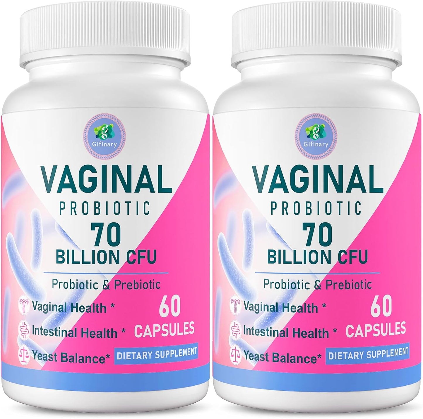 Women's Vaginal Probiotics with 70 Billion CFU, 13 Strains for Vaginal Health, Urinary Support, pH Balance, Immune & Digestive Health - 120 Capsules