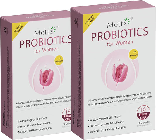 Women's Vaginal Probiotics with Lactobacillus & Cranberry for pH Balance, Vaginal Health Supplement for Healthy Odor & Flora - 60 Capsules