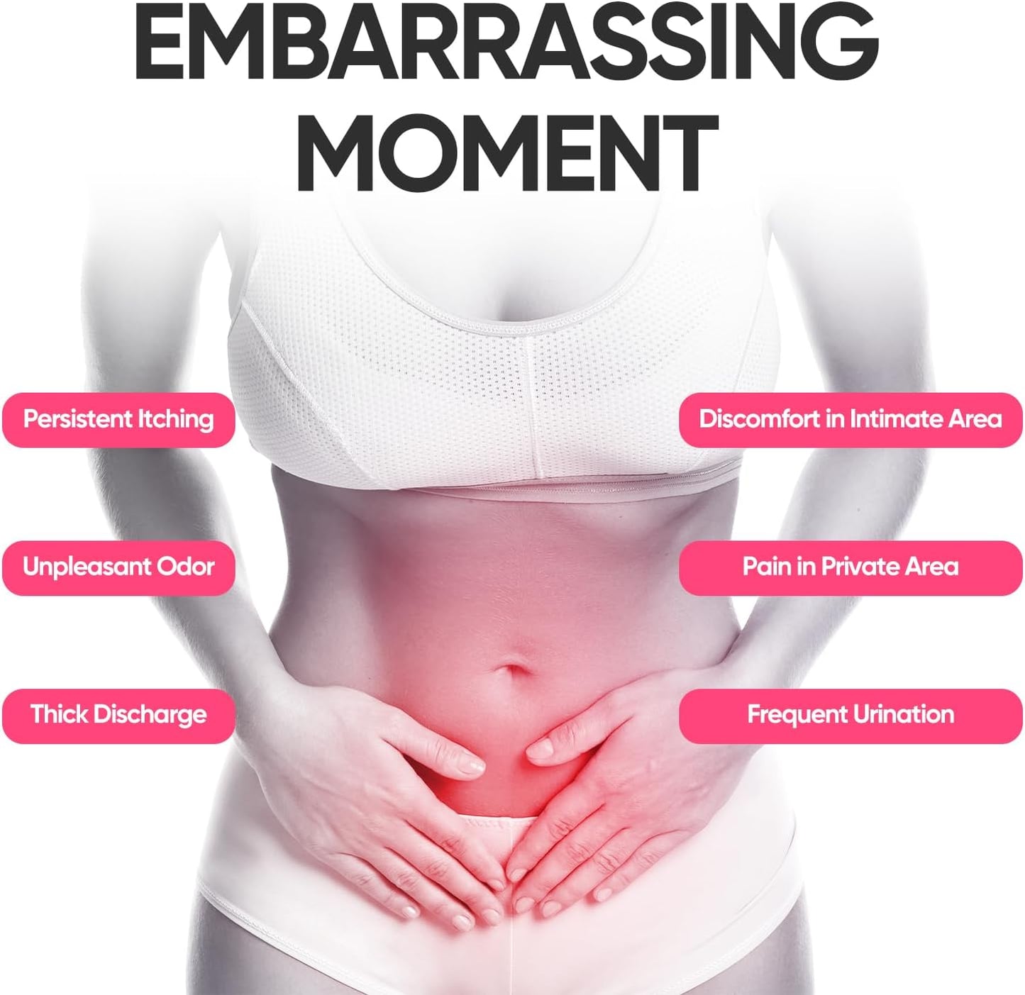 Women's Vaginal Probiotics with Lactobacillus & Cranberry for pH Balance, Vaginal Health Supplement for Healthy Odor & Flora - 60 Capsules