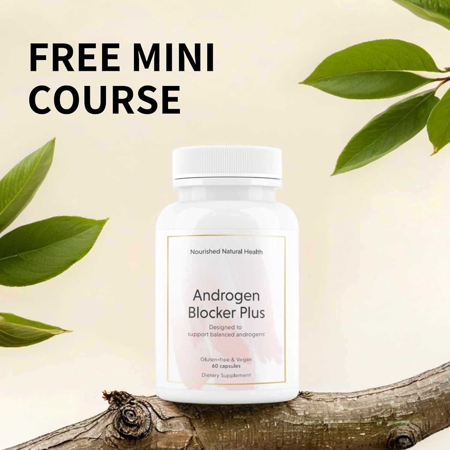 Women's Vegan Androgen Blocker Plus Supplement with Zinc & Saw Palmetto - Natural Formula for Wellness Support and Daily Balance (180 Capsules)