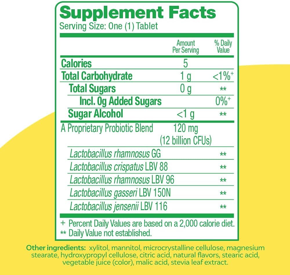 Women’s Wellness Chewable Probiotics - Supports Digestive, Vaginal & Immune Health - Non-GMO - 30 Count