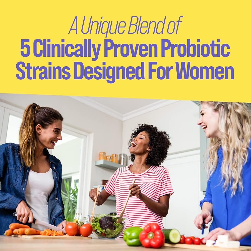 Women’s Wellness Chewable Probiotics - Supports Digestive, Vaginal & Immune Health - Non-GMO - 30 Count