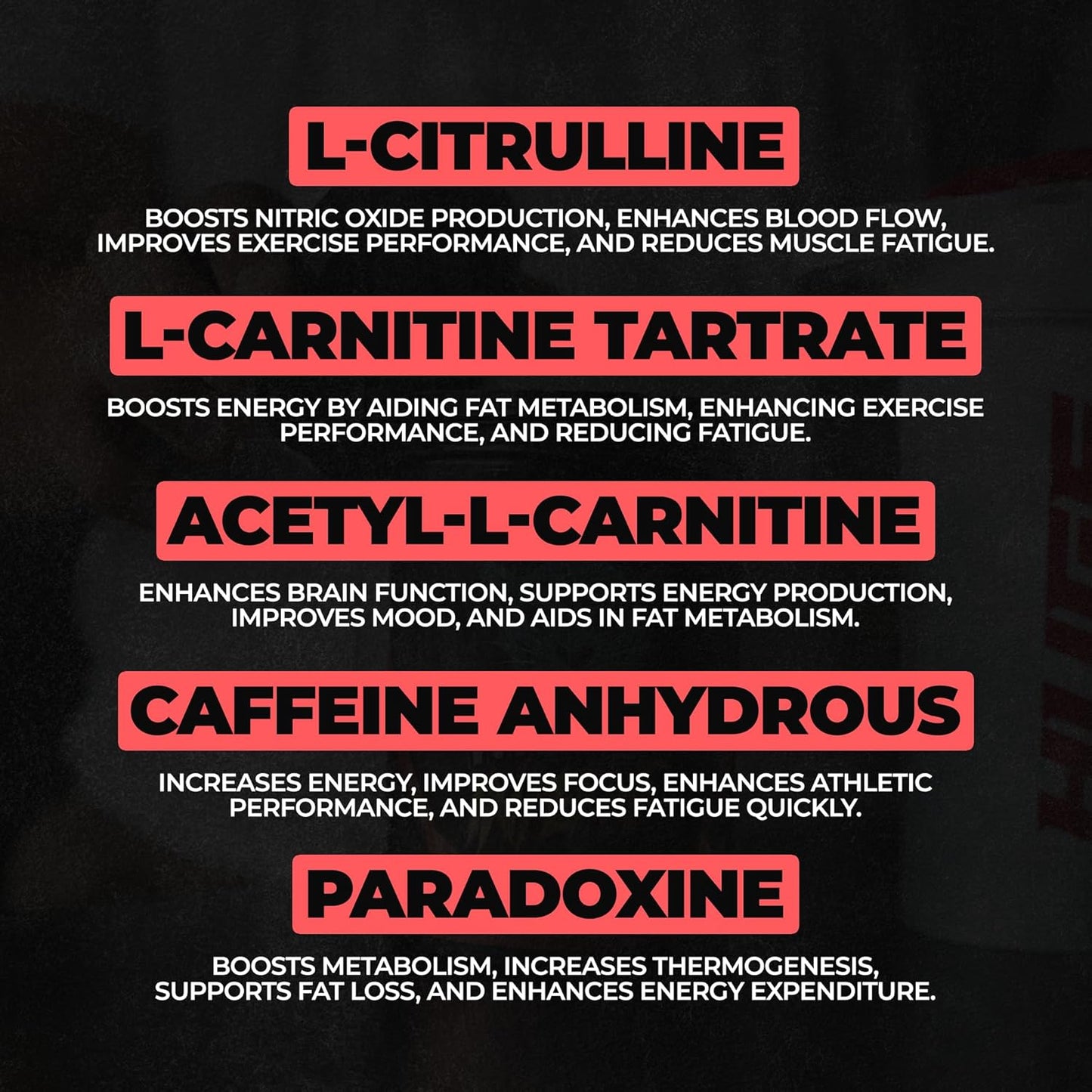 Wrecked Inferno Thermogenic Pre Workout - Energy Boost for Men & Women, Metabolism & Performance Enhancer with L-Citrulline, L-Carnitine, Beta-Alanine