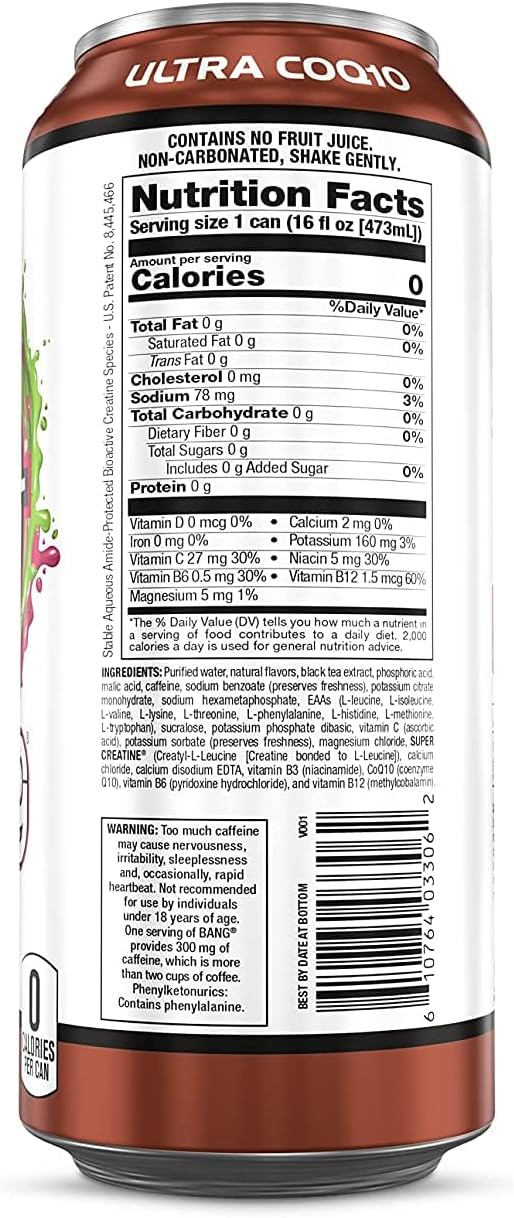 Wyldin' Watermelon Sweet Ice Tea - Powerful Energy & Performance Drink with Creatine, EAA Aminos, and CoQ10 - Sugar-Free and Zero Calories - Pre and Post Workout - (12) Cans