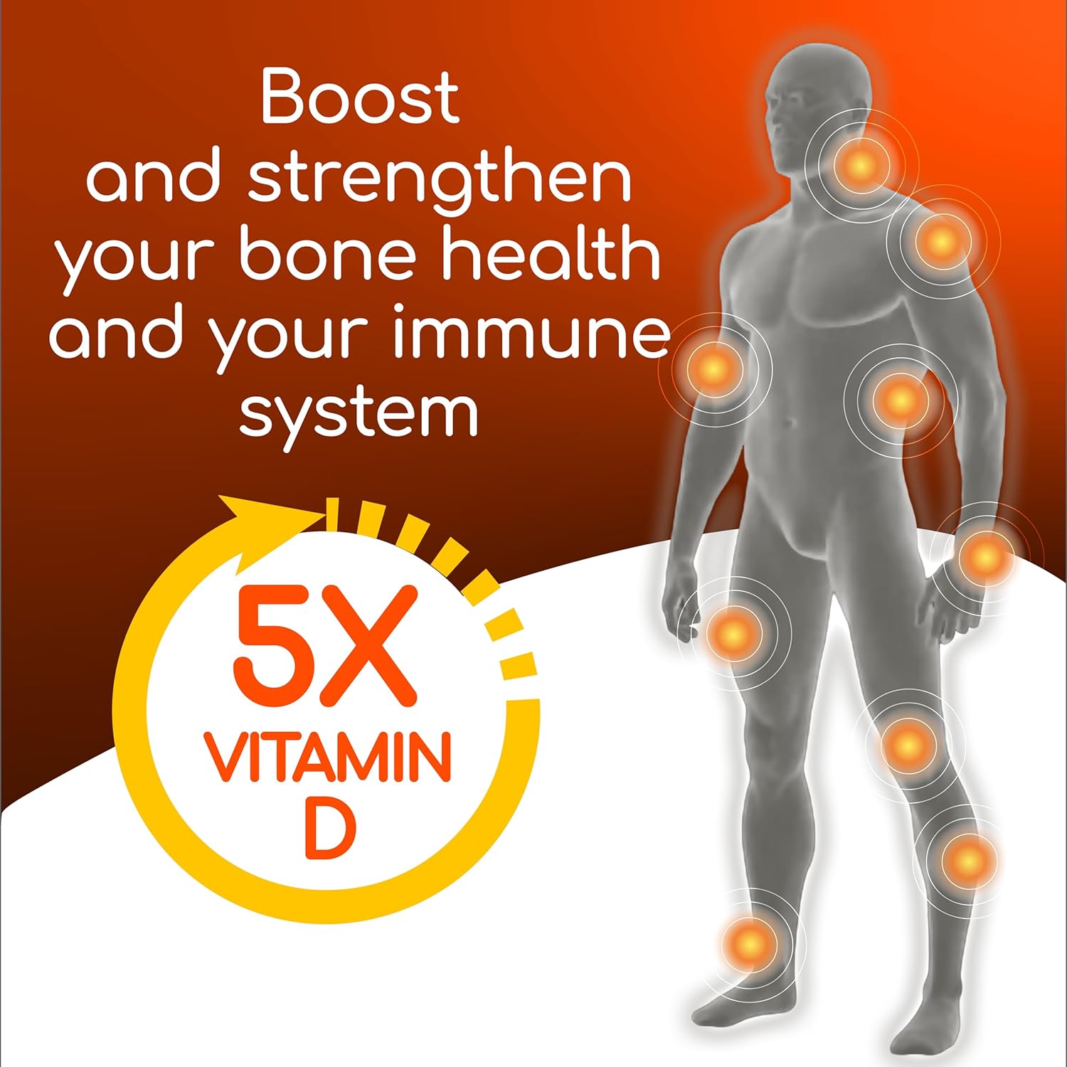 X Ray Dol Triple Action Joint Support Supplement with Glucosamine, Chondroitin, MSM, and Vitamin D - 60 Count Bottle for Healthy Joints