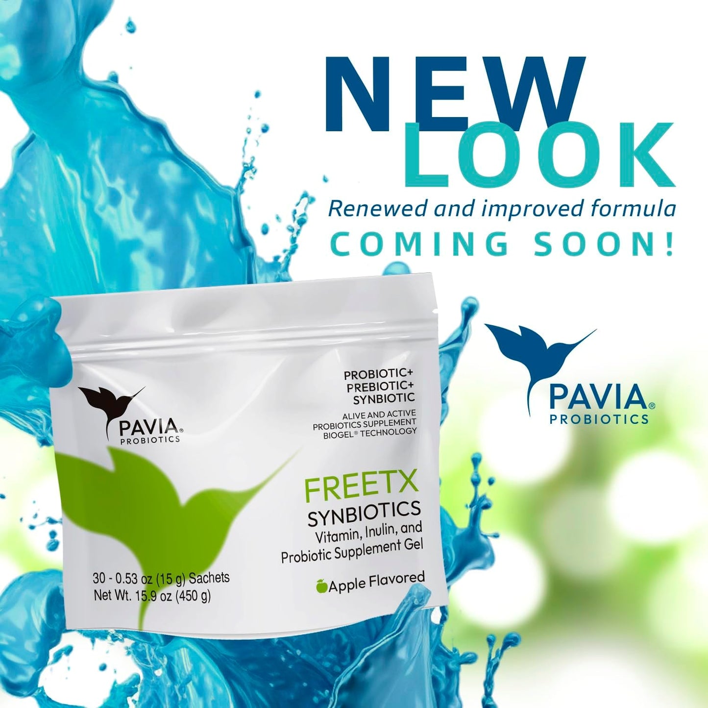 XAVIAX Probiotic Gel with 1 Million CFU for Gut Health, Constipation Relief, and Uric Acid Toxin Reduction - Apple Flavor - 30 Sachets