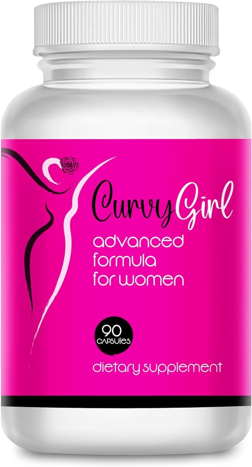 XENXNUTRA LABS Curvy Girl Capsules for Natural Hip and Breast Enhancement - Gain Weight Fast and Enhance Your Curves Without Surgery - 90 Pills